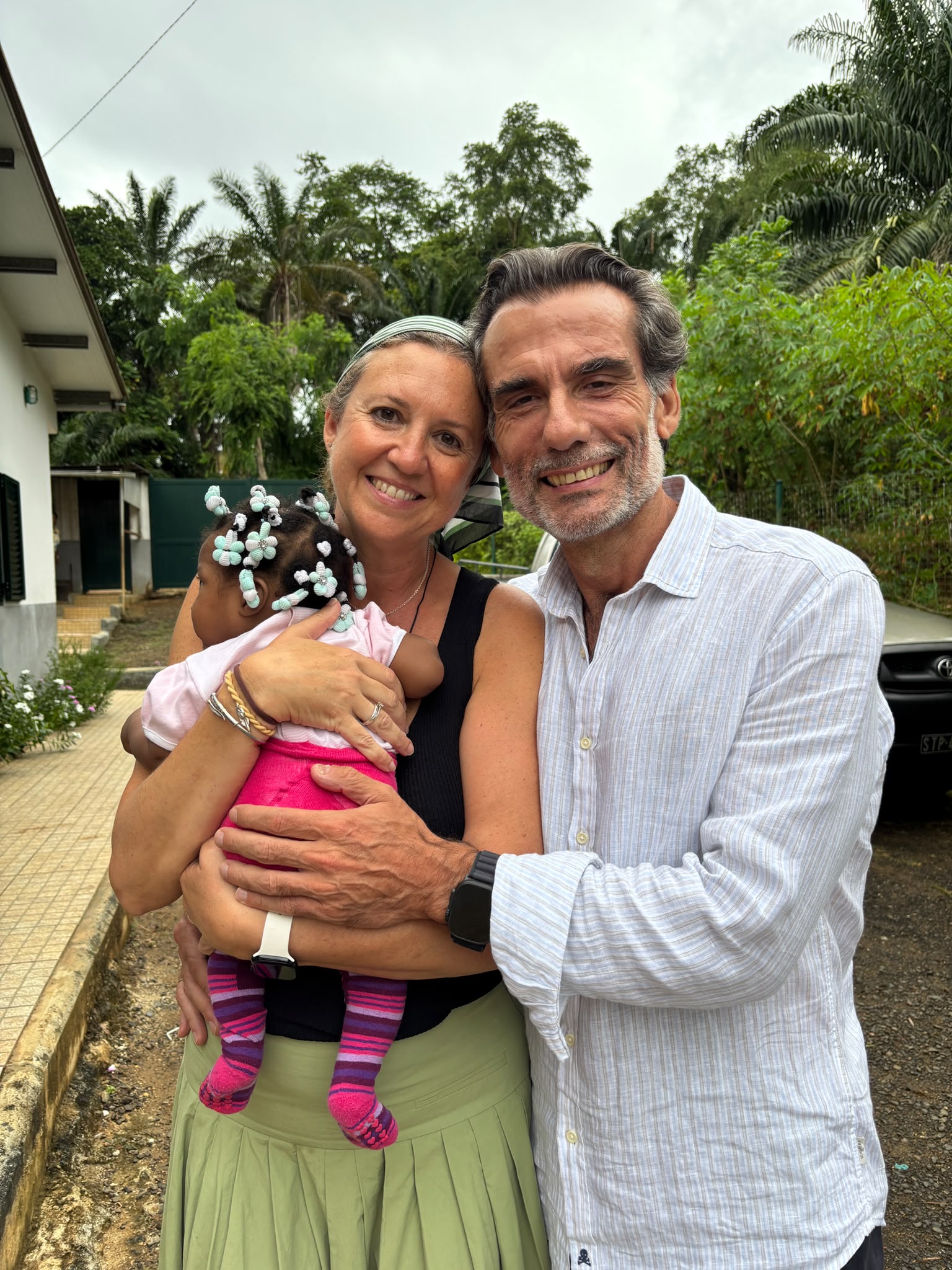 Baldomero y Sonia en la visita a la Casa de los Pequeñitos